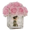 Real Touch Luxury Faux Baby Pink Rose Arrangement With Fake Water