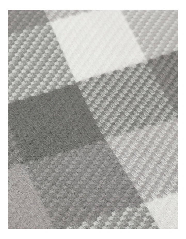 Heritage Winter Check Blanket In Grey 5 Heritage Winter Check Blanket In Grey - Image 3