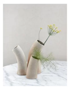Life On Earth Large Duct Vase 12x26.5cm In Granite -Household Items Shop 957983680 3 720x928