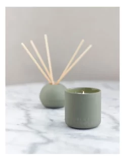 Life On Earth Puk Diffuser With Pear & Fresia Scented Sticks In Olive -Household Items Shop 957985390 3 720x928
