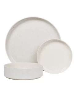 Form 12 Piece Dinner Set In White Speckle