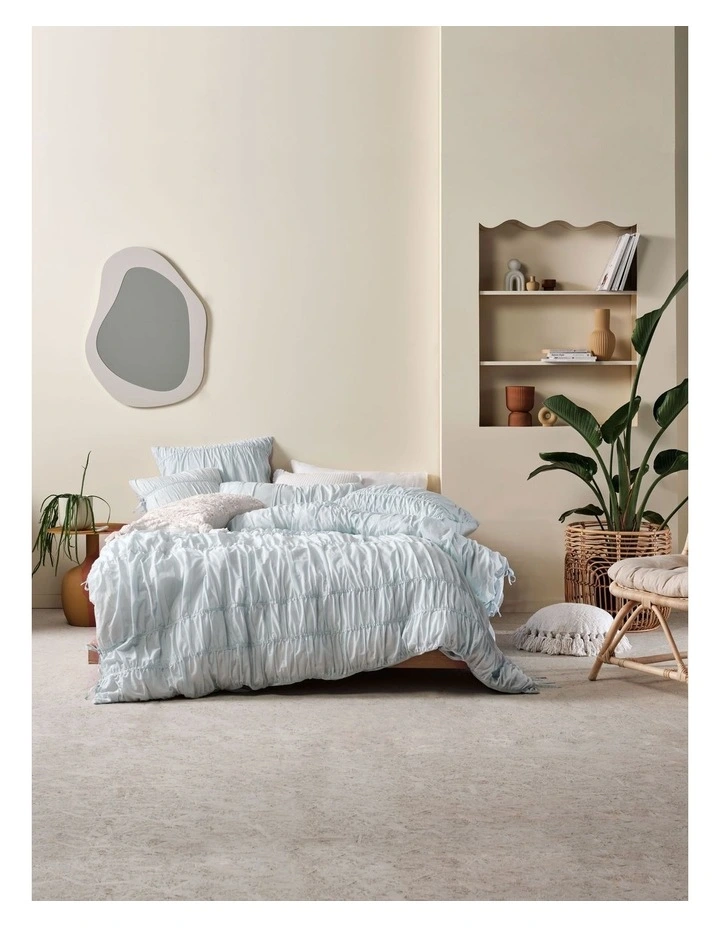 Linen House Layla Quilt Cover Set In Sky 3 Linen House Layla Quilt Cover Set In Sky