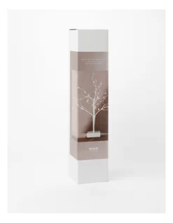 Pre-Lit Faux Twig Tree 60cm In White -Household Items Shop 958658050 3 2 720x928