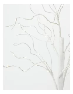 Pre-Lit Faux Twig Tree 60cm In White -Household Items Shop 958658050 5 1 720x928
