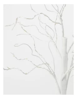 Pre-Lit Faux Twig Tree 60cm In White -Household Items Shop 958658050 6 720x928