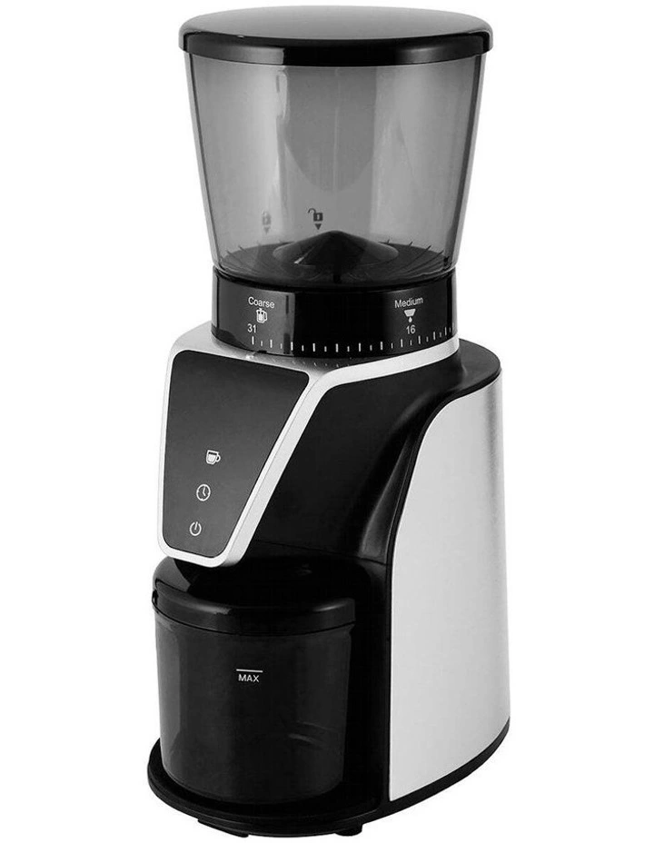 Electric Burr Coffee Bean Grinder In Black 3 Electric Burr Coffee Bean Grinder In Black