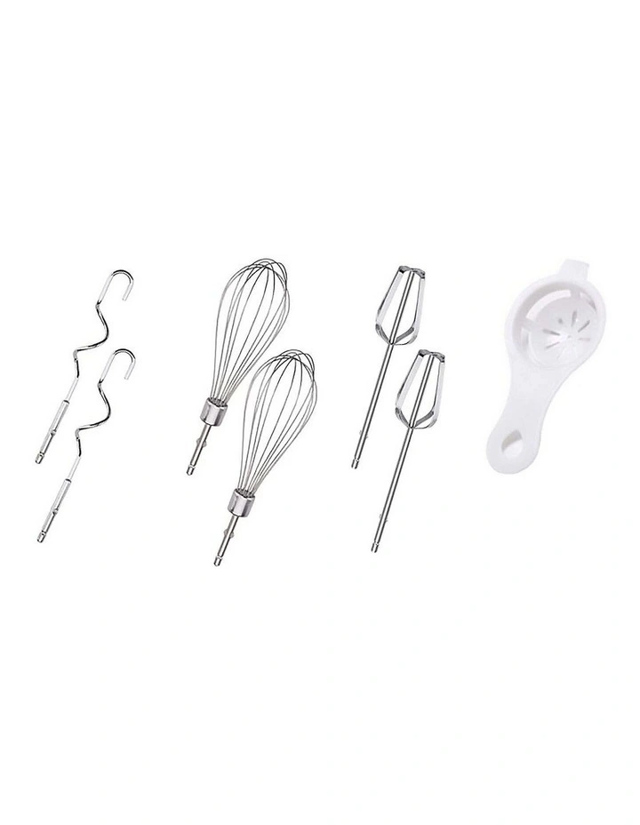 20cm Cordless Hand Mixer With Stand For Home Cooking & Baking In White 5 20cm Cordless Hand Mixer With Stand For Home Cooking & Baking In White - Image 3