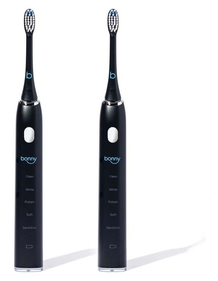 Couples Electric Toothbrush Bundle In Black 3 Couples Electric Toothbrush Bundle In Black