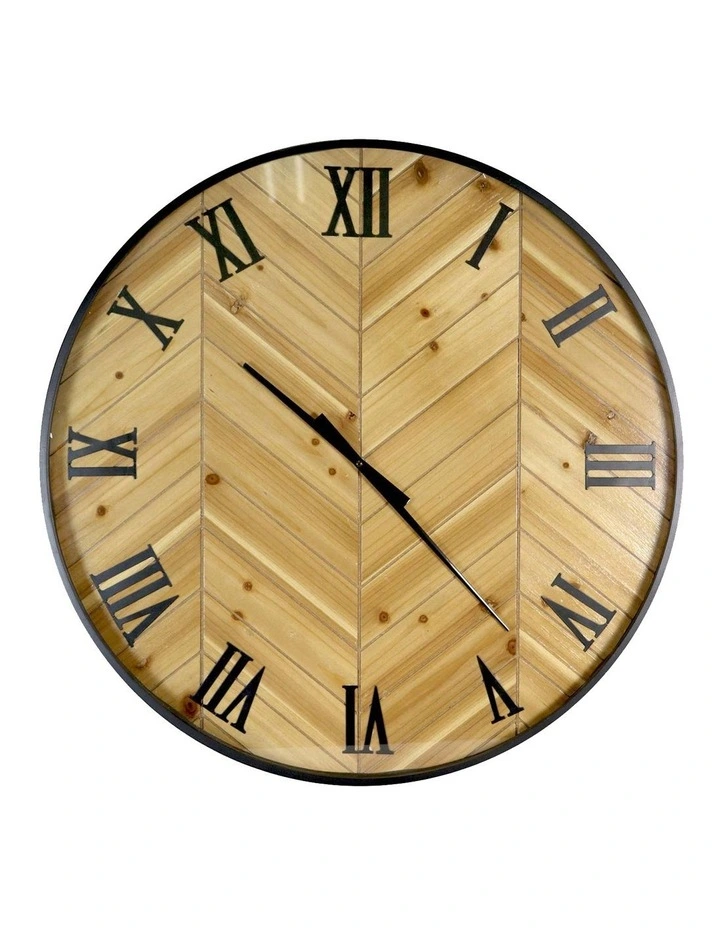 Garrett Clock 70cm In Black 3 Garrett Clock 70cm In Black