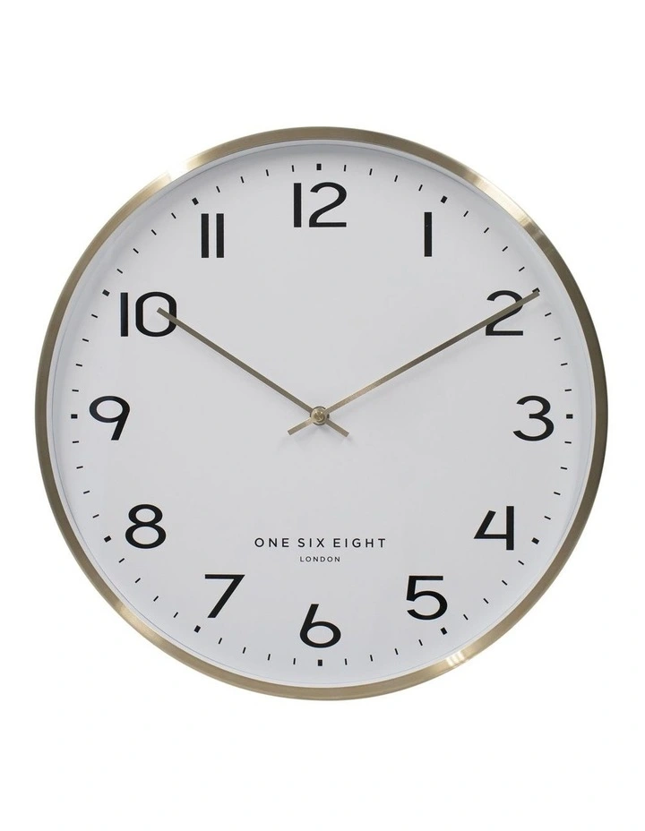 Lise 40cm Silent Wall Clock In Gold 3 Lise 40cm Silent Wall Clock In Gold