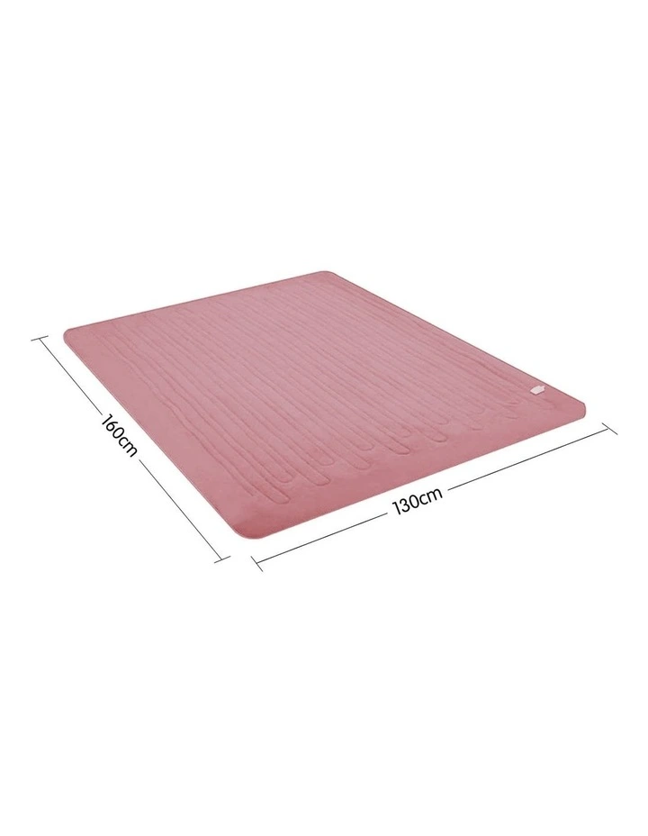 Heated Electric Blanket Throw Rug In Pink 4 Heated Electric Blanket Throw Rug In Pink - Image 2