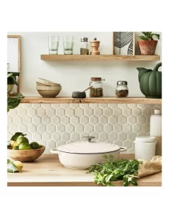 Tefal LOV Cast Iron Beige Shallowpot W/lid 28cm/3.8L -Household Items Shop 965543950 3 720x928