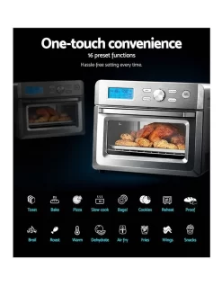 20L Air Fryer Convection Oven LCD In Silver -Household Items Shop 965858590 4 720x928