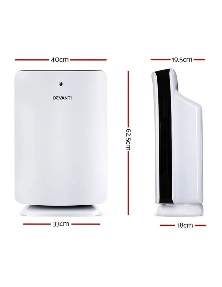 Air Purifier Odour Sensor HEPA Filter In White 4 Air Purifier Odour Sensor HEPA Filter In White - Image 2