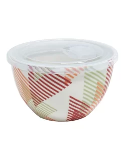 Stamp Lunch2Go Bowl With Lid 15X9cm In Multi
