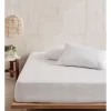 Linen House Kind Cotton Mattress Protector In White