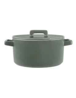 Maxwell & Williams Gift Boxed Epicurious Round Casserole 1.3L In Sage