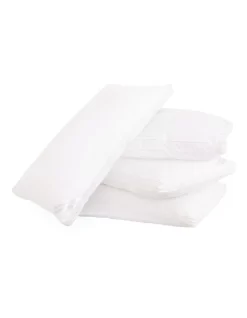 4x Pack Of King Sized Signature Hotel Hypoallergenic Pillow 233TC