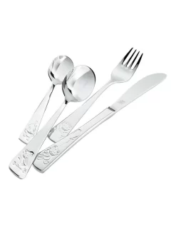 Zwilling Children's Cutlery Teddy Set Of 4 In Silver