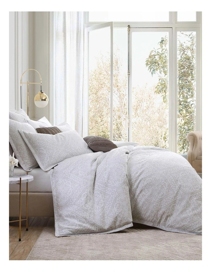 Arlet Stone Quilt Cover Set In Grey 3 Arlet Stone Quilt Cover Set In Grey