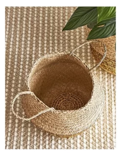 Carrie Sequin Seagrass Baskets Set Of 2 In Natural -Household Items Shop 978398830 7 720x928