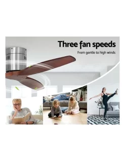 Devanti Ceiling Fan 52 Inch W/Remote Timer Dark Wood -Household Items Shop 979502230 6 720x928