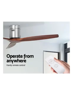 Devanti Ceiling Fan 52 Inch W/Remote Timer Dark Wood -Household Items Shop 979502230 7 720x928