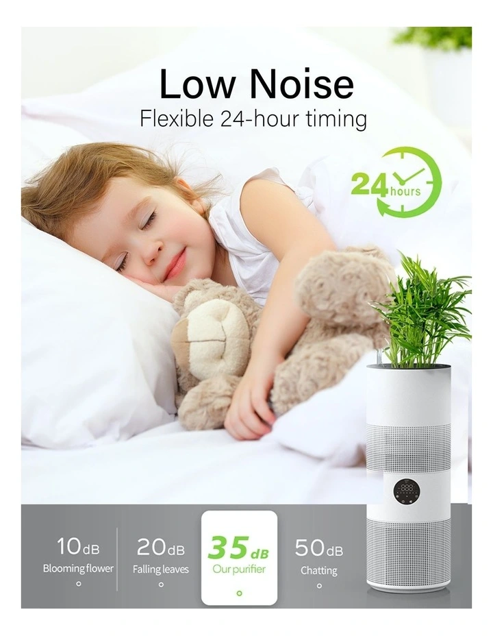 Tower Air Purifier With Planter In White 8 Tower Air Purifier With Planter In White - Image 6