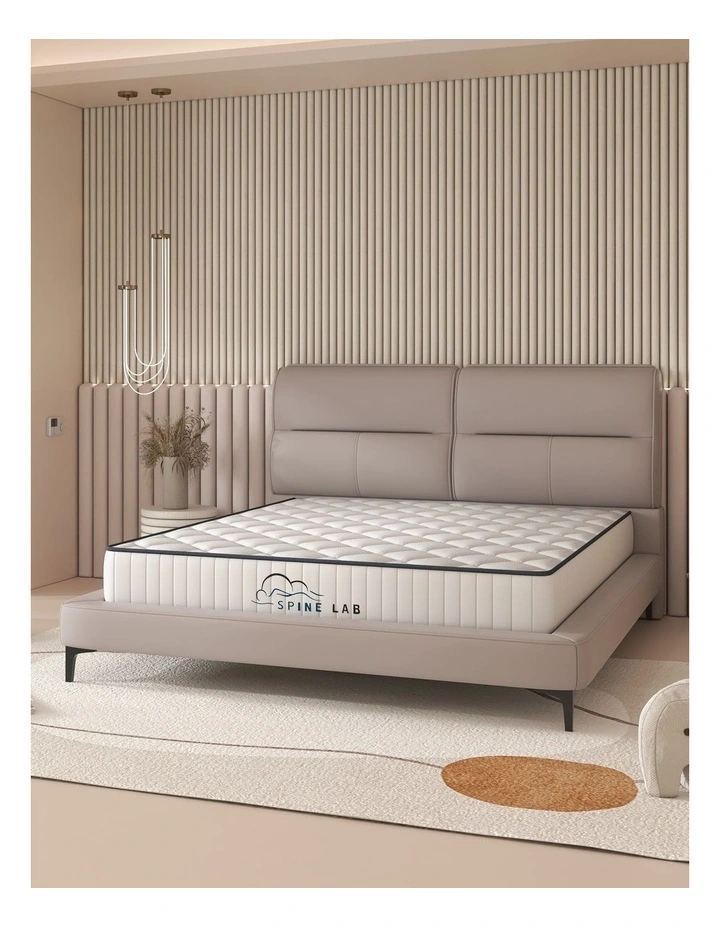 Medium Firm Foam Bonnell Spring Mattress In White 4 Medium Firm Foam Bonnell Spring Mattress In White - Image 2