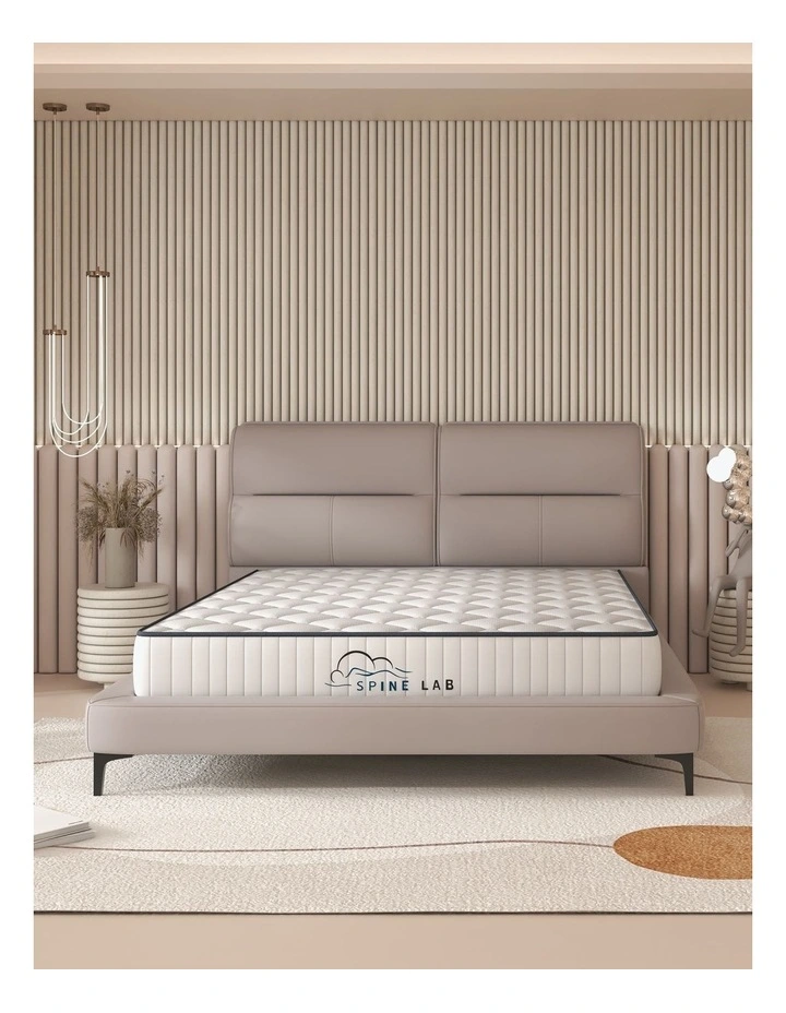 Medium Firm Foam Bonnell Spring Mattress In White 6 Medium Firm Foam Bonnell Spring Mattress In White - Image 4