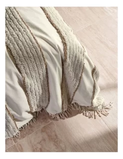 Linen House Calder Bed Cover In Oatmeal -Household Items Shop 987191290 3 720x928