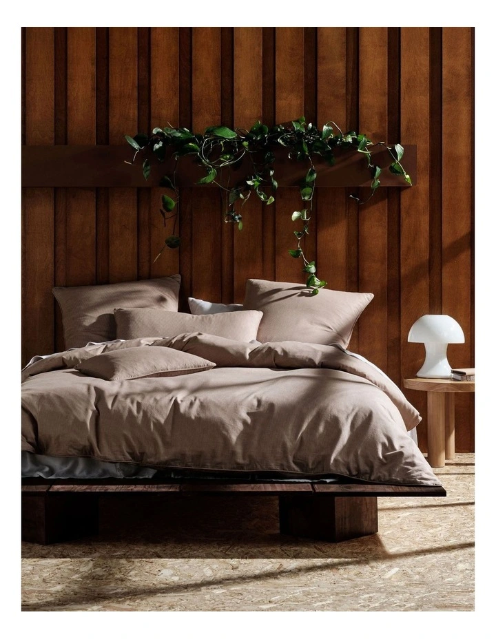 Linen House Stornoway Quilt Cover Set In Walnut 3 Linen House Stornoway Quilt Cover Set In Walnut