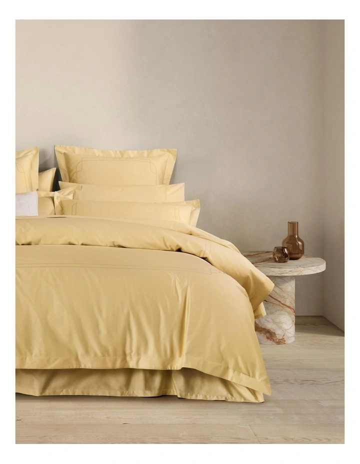 Belltana Tailored Pillowcase Pair In Soft Gold 4 Belltana Tailored Pillowcase Pair In Soft Gold - Image 2