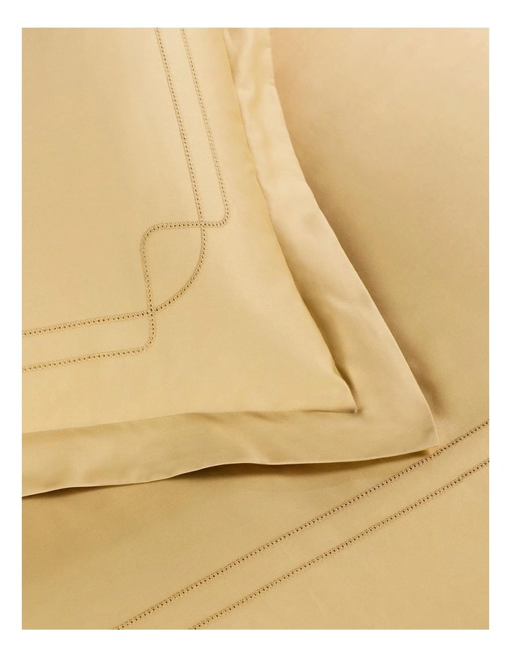 Belltana Tailored Pillowcase Pair In Soft Gold 5 Belltana Tailored Pillowcase Pair In Soft Gold - Image 3