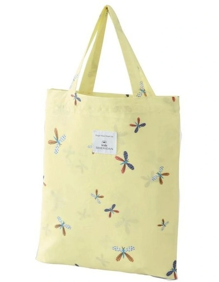 Kids Funny Bugs Sheet Set In Pastel Yellow 6 Kids Funny Bugs Sheet Set In Pastel Yellow - Image 4