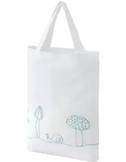 Kids Mushroom Garden Embroidered Flat Sheet Set In White -Household Items Shop 989002720 4 720x928