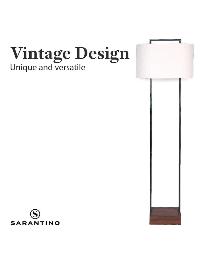 Wood Floor Lamp In White 7 Wood Floor Lamp In White - Image 5
