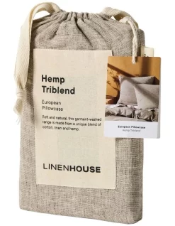 Linen House Hemp Triblend Quilt Cover Set In Walnut -Household Items Shop 991888840 991888480 6 720x928