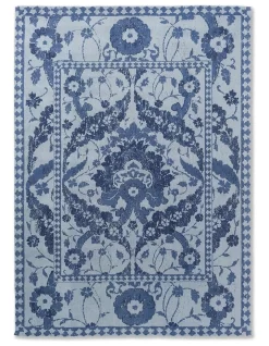 Laura Ashley Newborough Rug In Blue