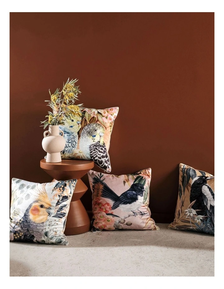 Linen House Budgie Cushion In Multi 5 Linen House Budgie Cushion In Multi - Image 3